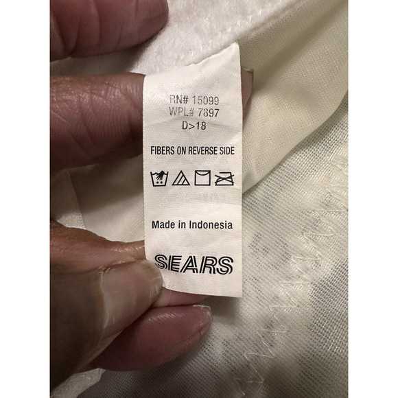 Vintage Sears Strapless Lace Sheer White Bustier 74000 Corset Bra Underwire 38B - Picture 8 of 8